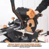 Evolution R255SMS-DB+ 255mm Double Bevel Sliding Compound Mitre Saw With 40T Wood Blade And 28T Multi-Material TCT Blade - Image 9
