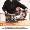Evolution R255SMS-DB+ 255mm Double Bevel Sliding Compound Mitre Saw With 40T Wood Blade And 28T Multi-Material TCT Blade - Image 18