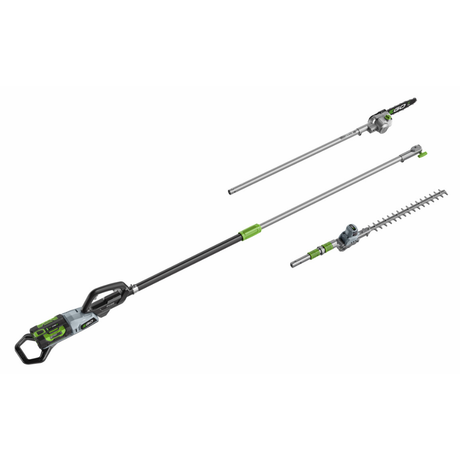 EGO PPCX1000 Professional X Telescopic Pole, Pruning Saw & Hedgetrimmer Attachment