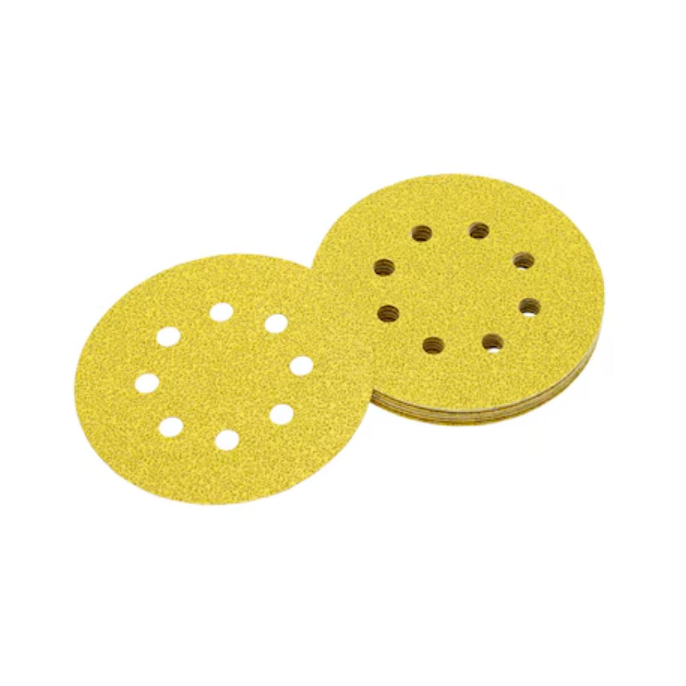 DeWalt DT3103-QZ ROS 125mm 80G Multi-Purpose Sandpaper 8-Hole Disc (10 Pack)