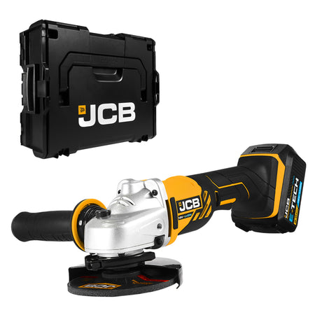 JCB 18V Angle Grinder 5Ah Battery With L-BOXX 136 Tool Case