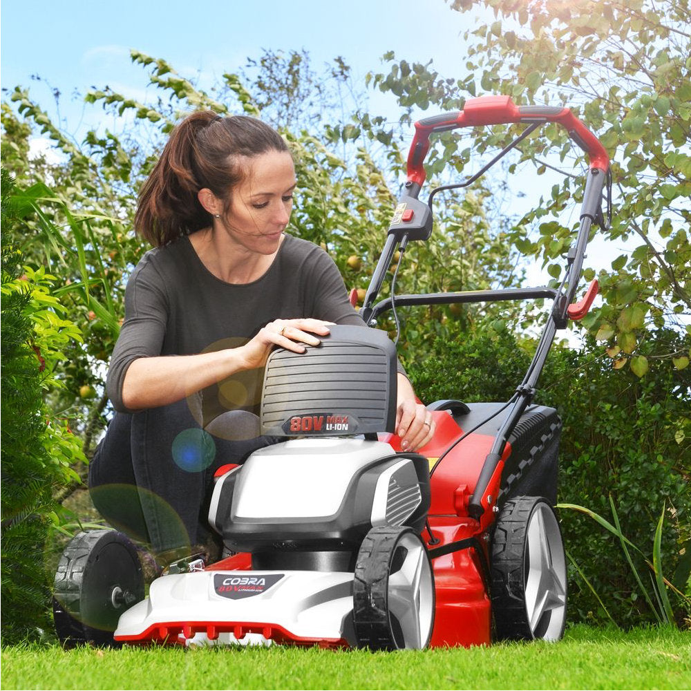COBRA MX51S80V 21" Cordless Lawnmower (with 2x 5Ah Battery & 2x Fast Chargers)