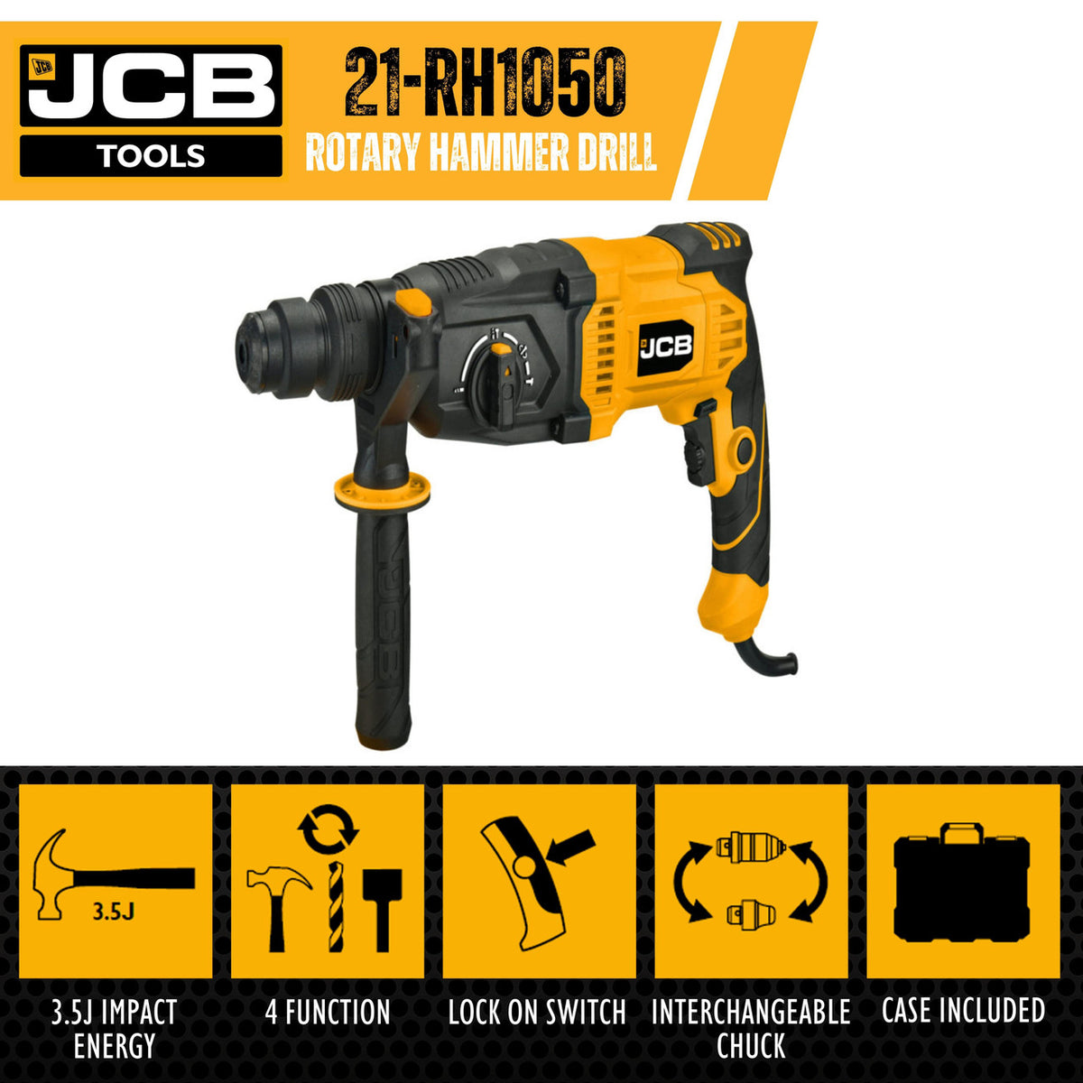 JCB 1050W Rotary Hammer Drill