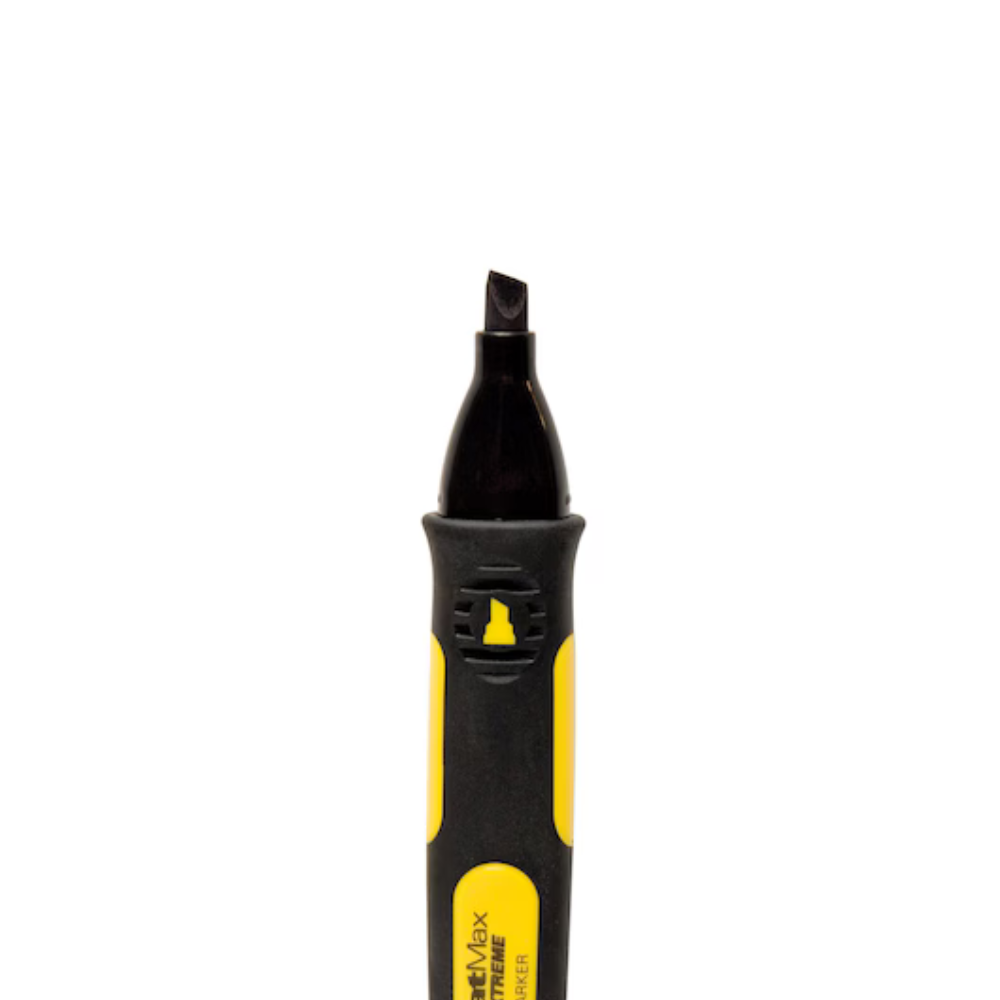 Stanley FATMAX Chisel Tip Black Marker Pens (2 Pack)