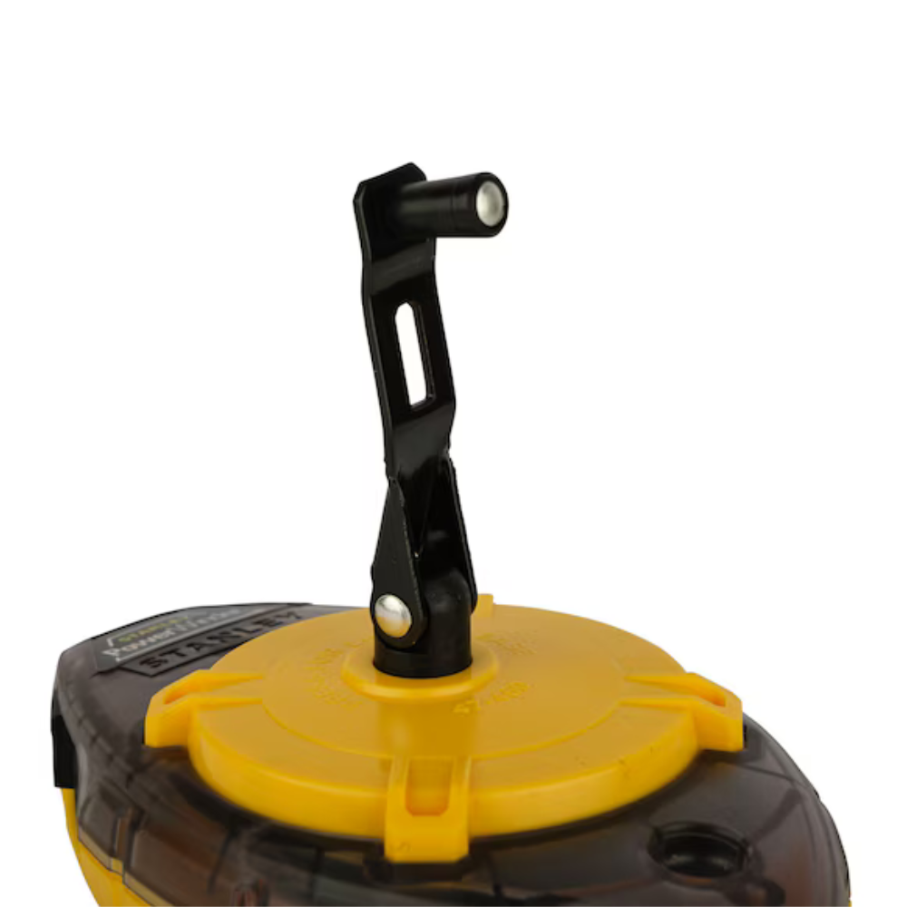 Stanley PowerWinder Chalk Line Reel (30m) With Blue Chalk And Level