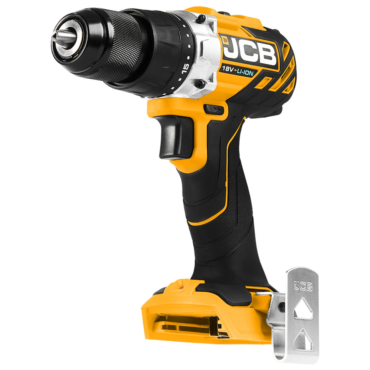 JCB 18V Brushless Drill Driver Bare Unit With 5 Piece Masonry Drill Bit Set
