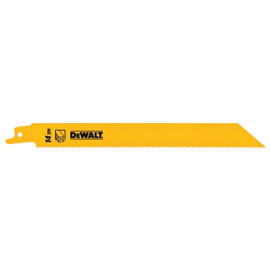 DeWalt DT2353-QZ 203mm 14 TPI Bi-Metal Reciprocating Saw Blades (5 Pack)