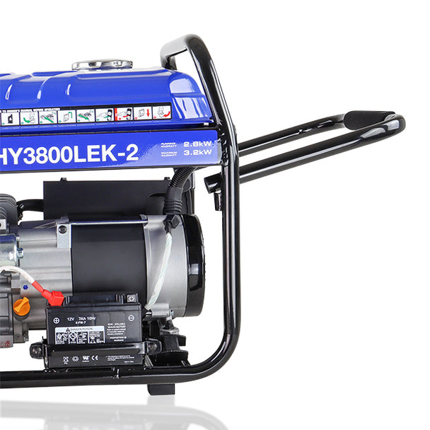 Hyundai 3.2kW / 4kVa* Electric Start Site Petrol Generator | HY3800LEK-2