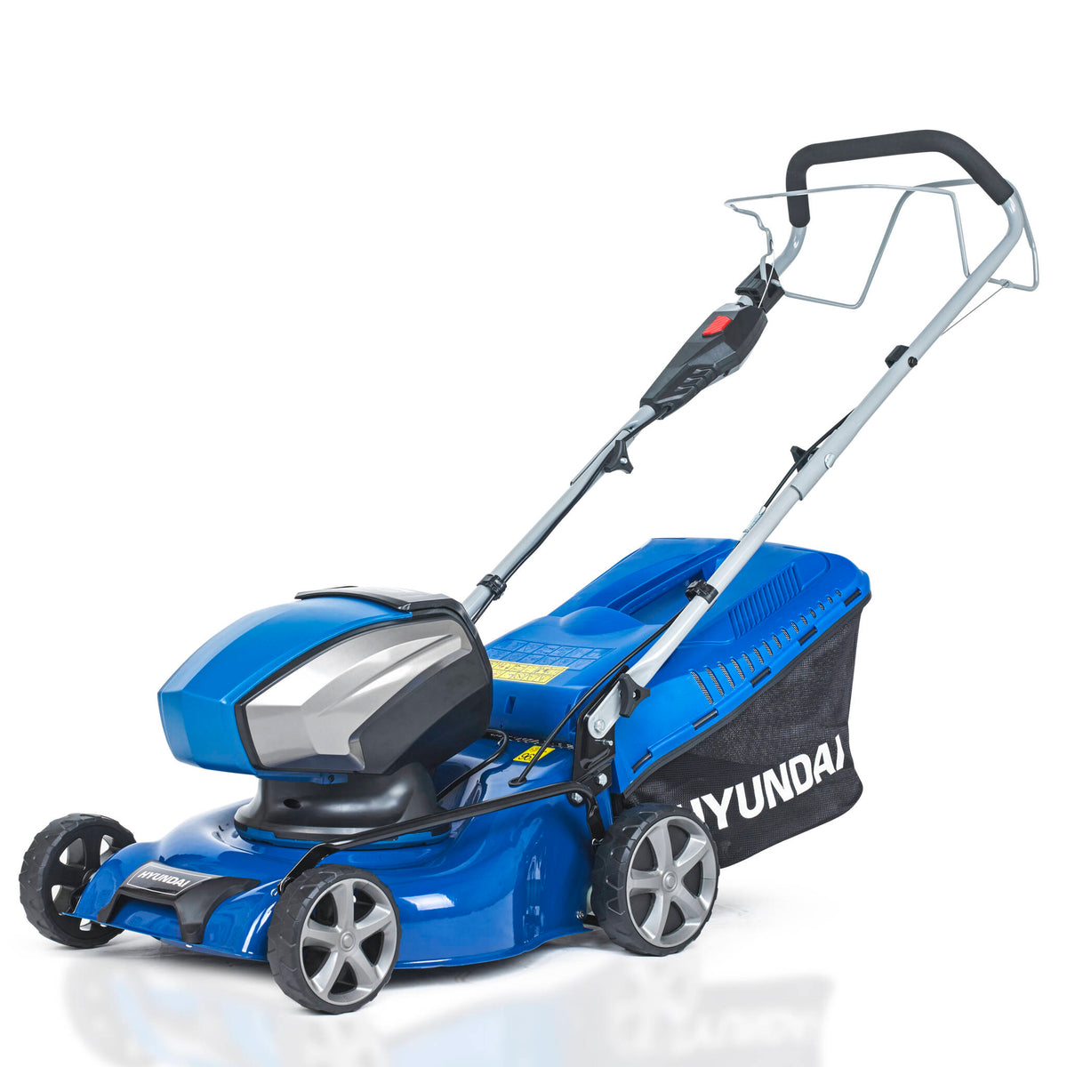 Hyundai HYM40LI420SP 42cm Cordless 40v Lithium-Ion Battery Self-Propelled Lawnmower with Battery and Charger