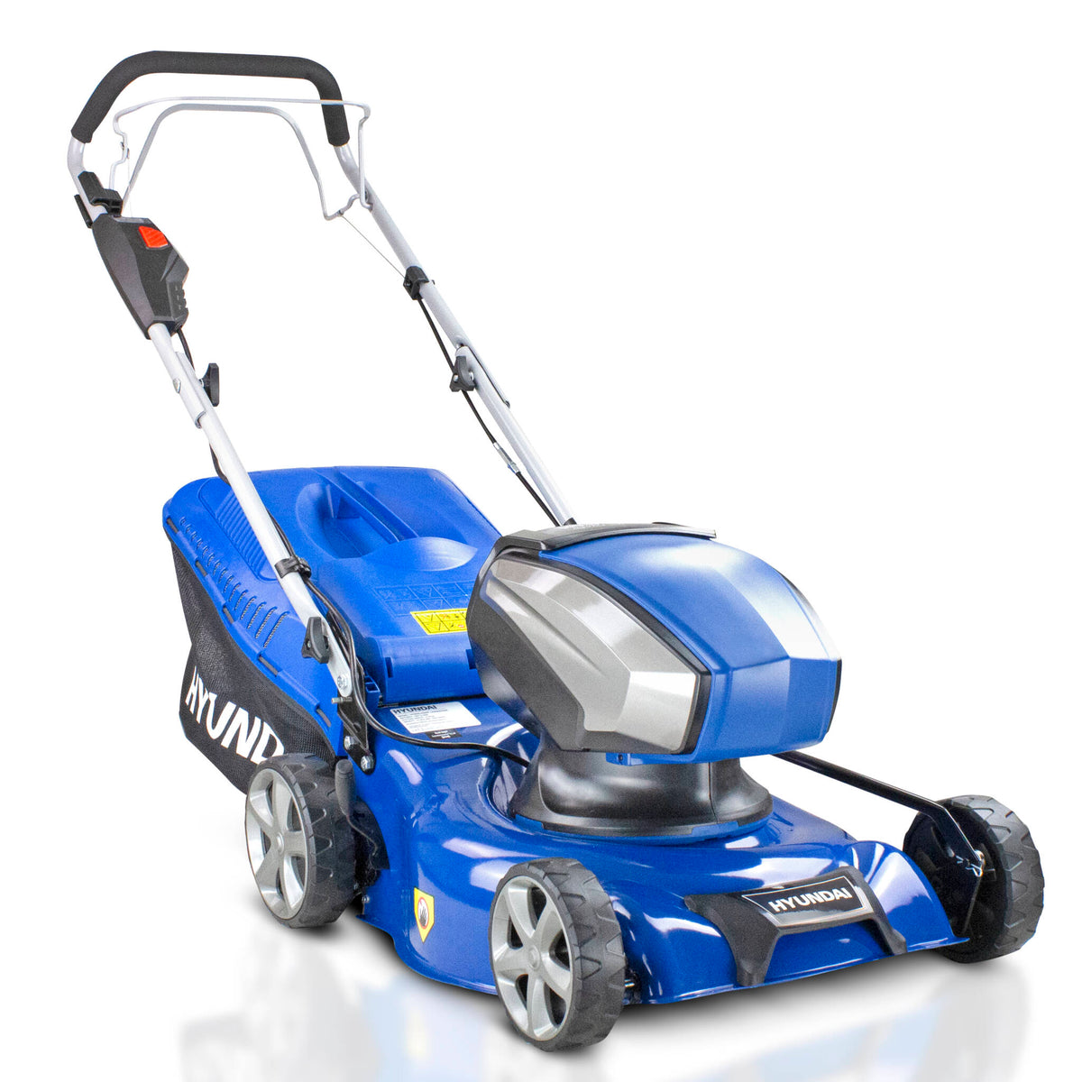 Hyundai HYM40LI420SP 42cm Cordless 40v Lithium-Ion Battery Self-Propelled Lawnmower with Battery and Charger