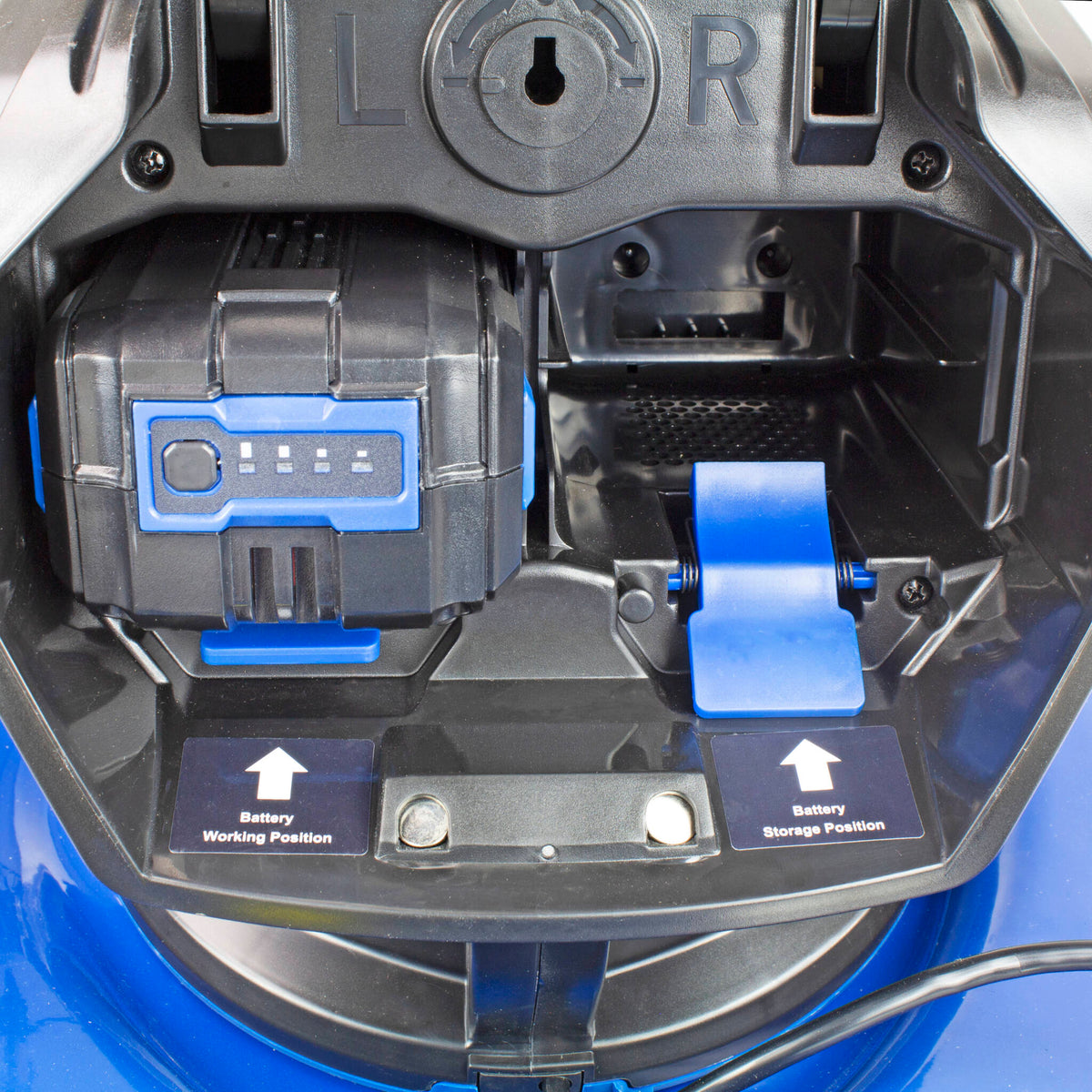Hyundai HYM40LI420SP 42cm Cordless 40v Lithium-Ion Battery Self-Propelled Lawnmower with Battery and Charger