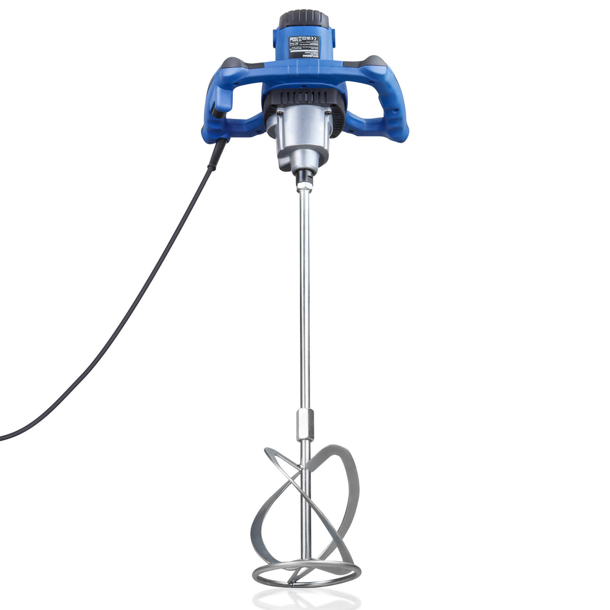 Hyundai HYPM1600E 1600W Electric Paddle Mixer with 5 Piece Trowel Set 230v/240v