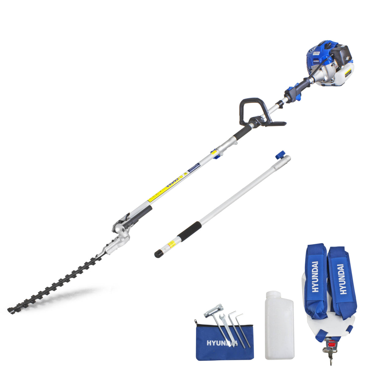 Hyundai HYPT5200X 52cc Long Reach Petrol Pole Hedge Trimmer/Pruner