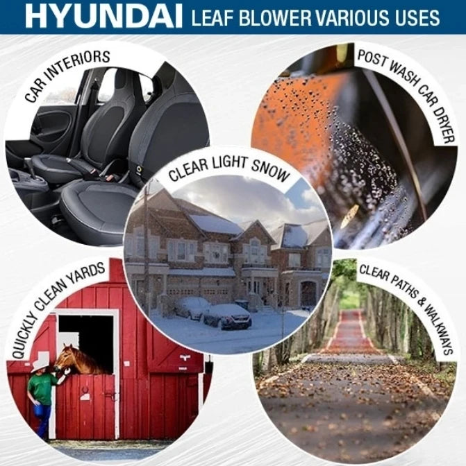 Hyundai 52cc 2-Stroke Backpack Petrol Leaf Blower | HYB5200