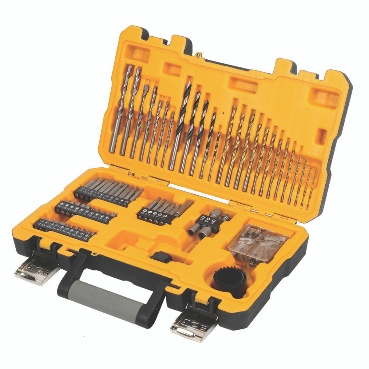 JCB 100Pc Drill Bit Set With Storage Case