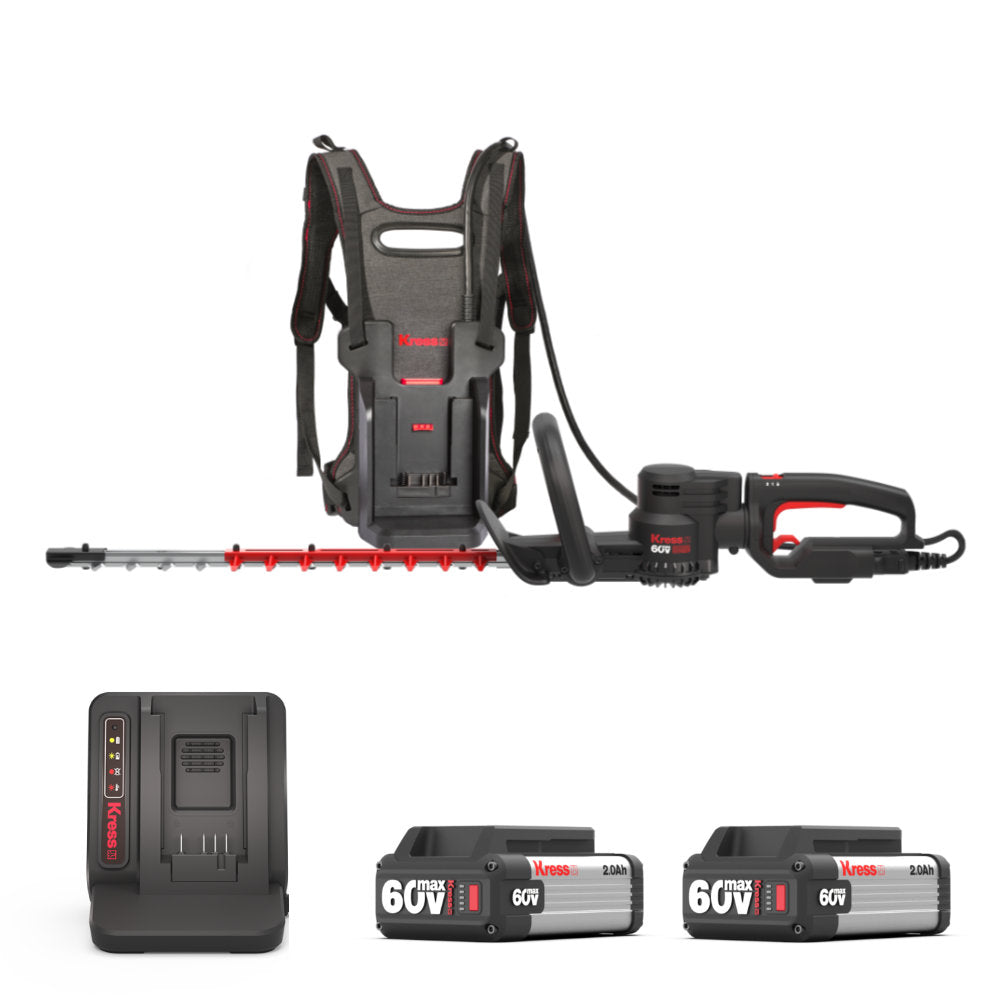 Kress KG259E.9 60 V 58 cm Cordless Brushless Backpack Hedge Trimmer
