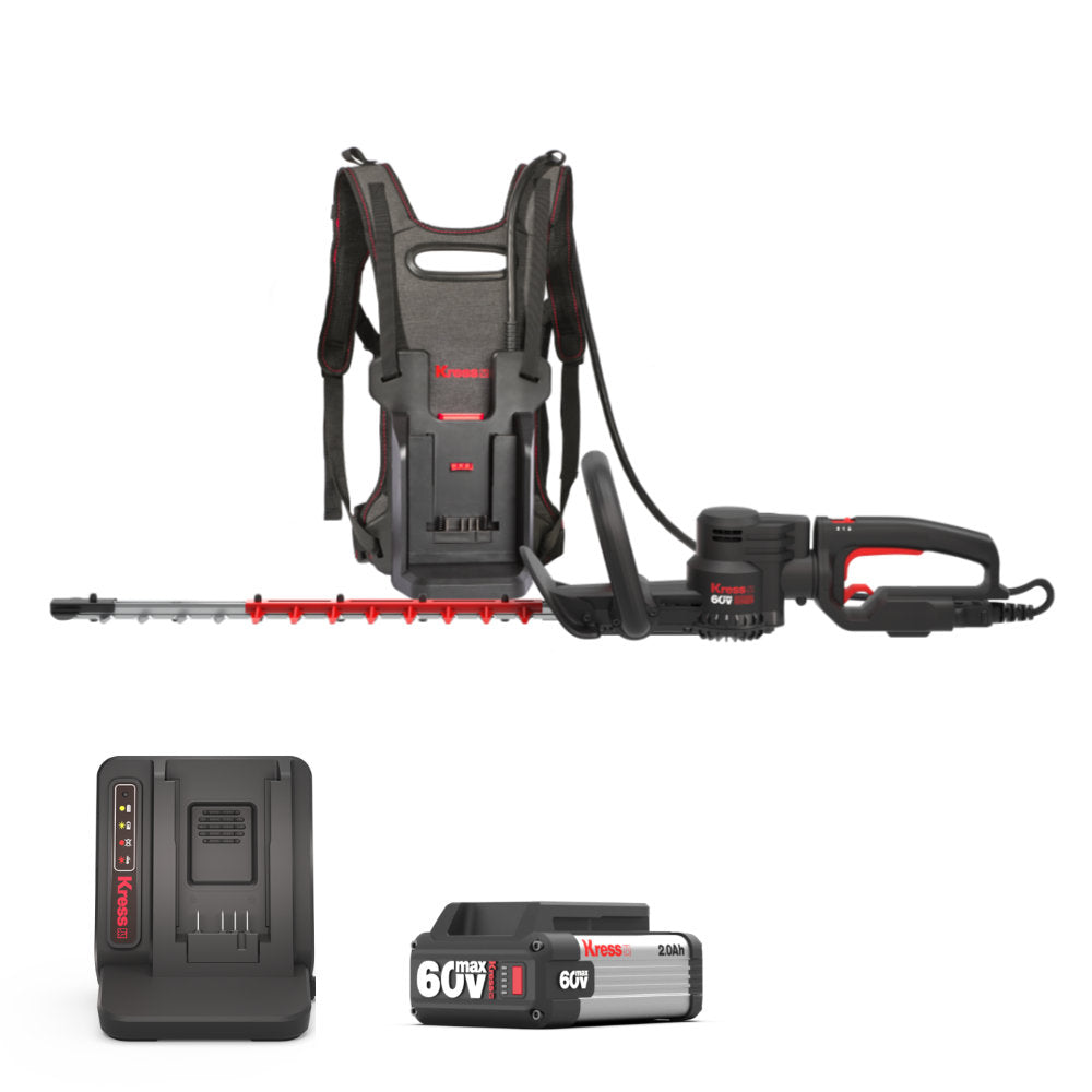 Kress KG259E.9 60 V 58 cm Cordless Brushless Backpack Hedge Trimmer