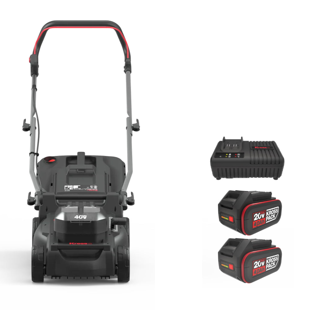 Kress KG748.9 40 V Cordless Push Lawn Mower With 41 cm Cutting Width