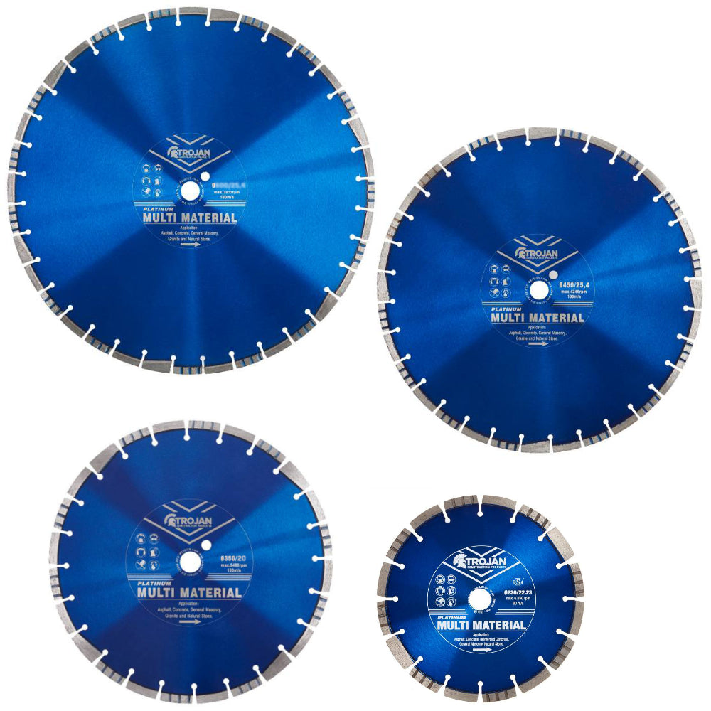 Trojan Platinum Multi-Material Diamond Blade