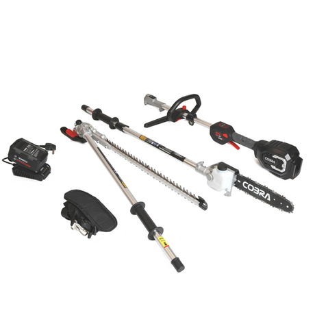 COBRA MT40VXKIT Cordless 40V Max+ Multi-Tool Kit With Hedge Trimmer & Pole Pruner