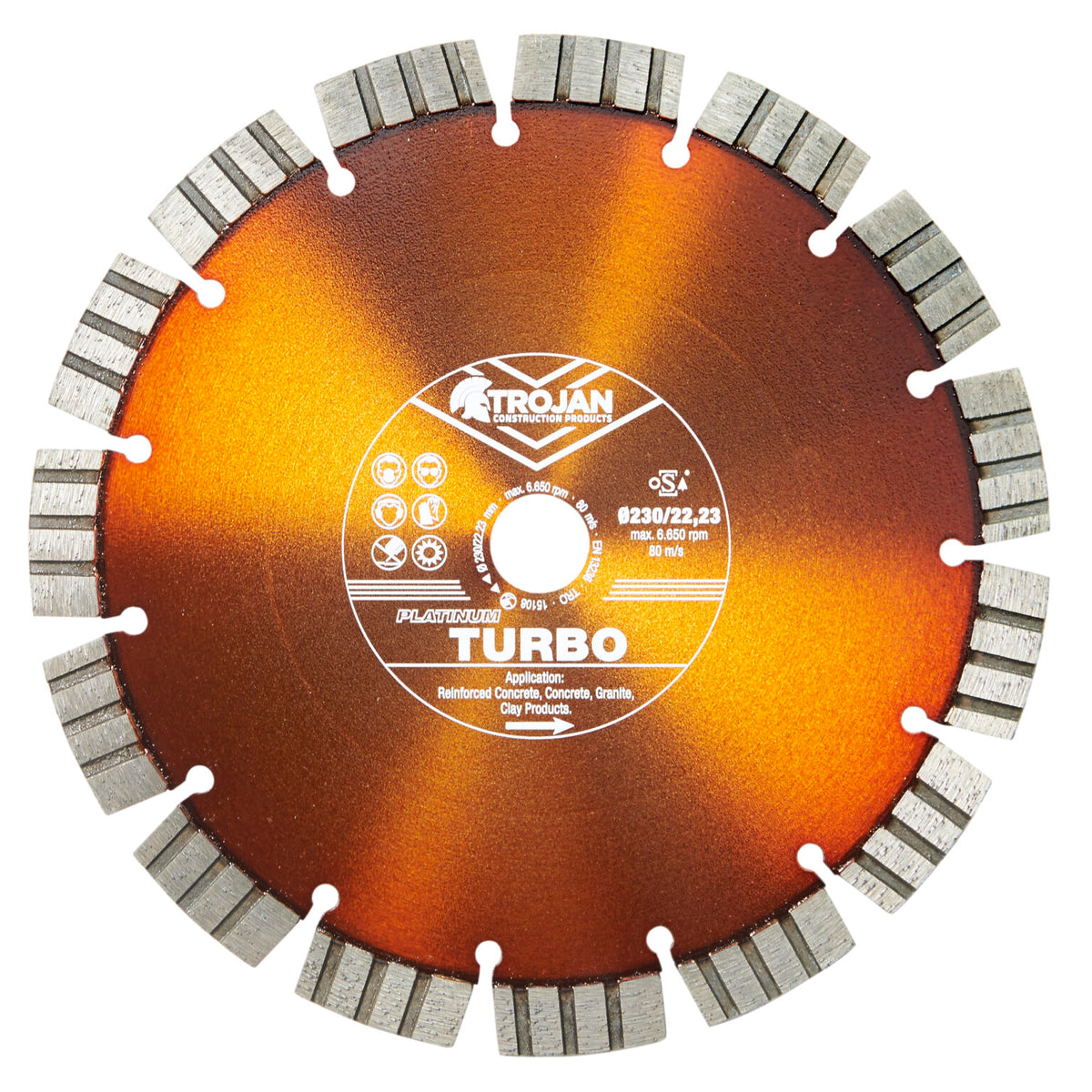 Trojan Platinum Hard Diamond Blade