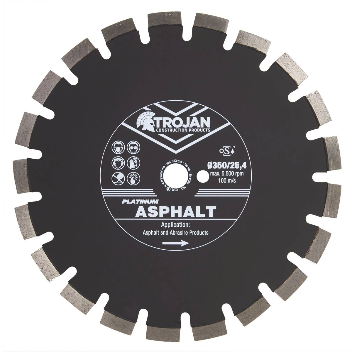 Trojan Platinum Asphalt Diamond Blade