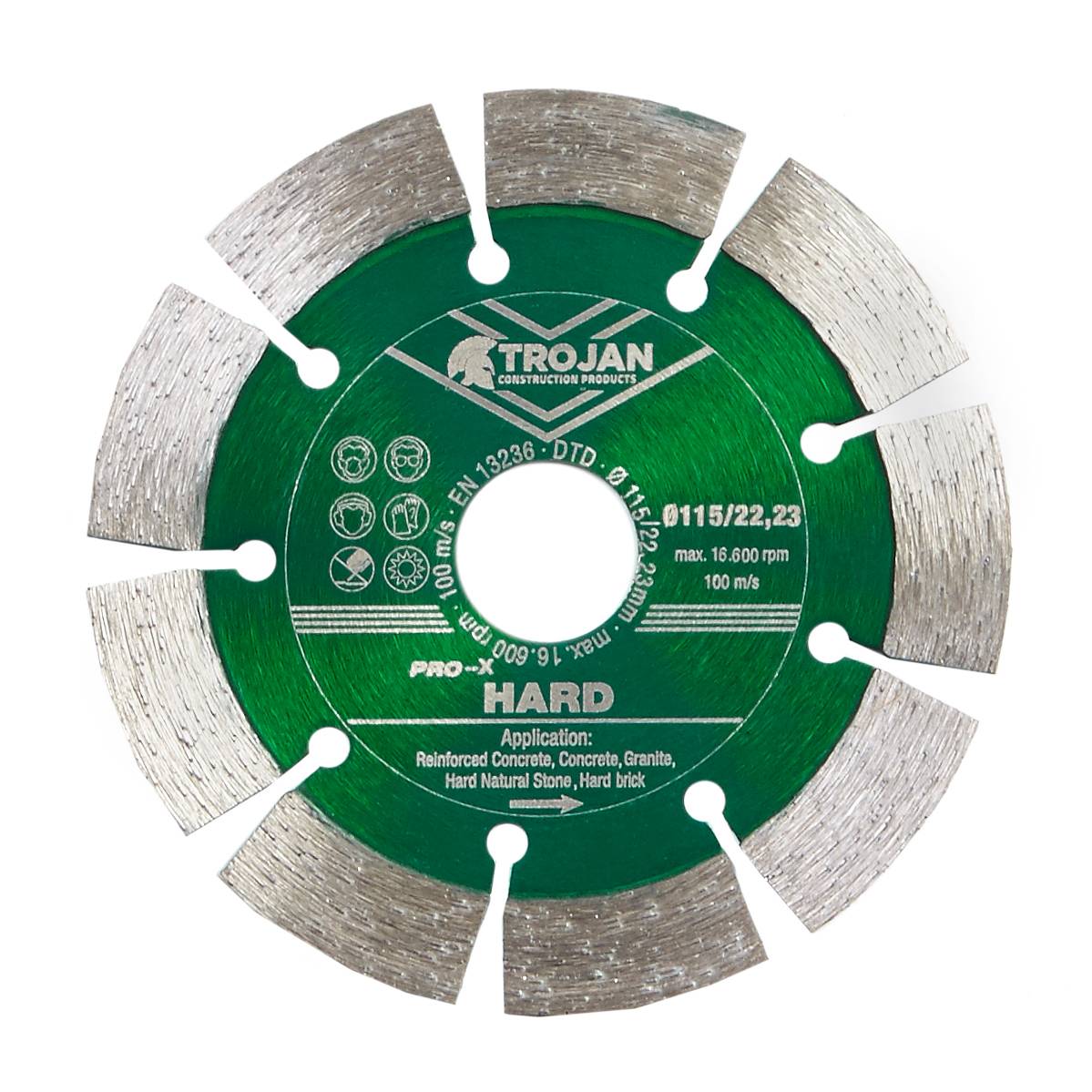 Trojan Pro-X Hard Diamond Blade