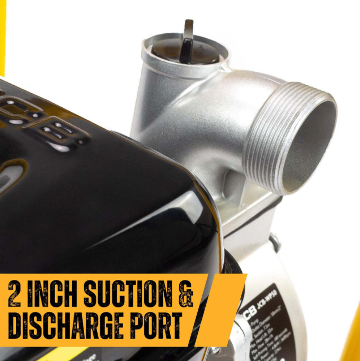 JCB 50mm 2’’ Professional Petrol Water Pump 7.5hp 224cc 4-Stroke