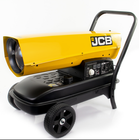 JCB 140,000BTU / 37kW Diesel Space Heater, 800m³ Coverage, Kerosene or Diesel, Thermostat | JCB-SH140D