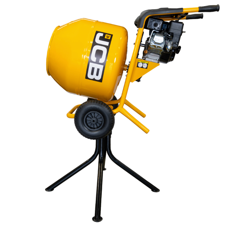 JCB Petrol 133cc 134L Seam Welded Cement Mixer 100L Working Capacity