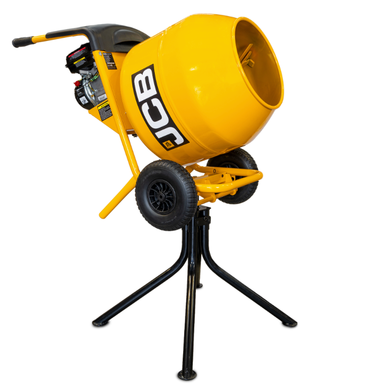 JCB Petrol 133cc 134L Seam Welded Cement Mixer 100L Working Capacity