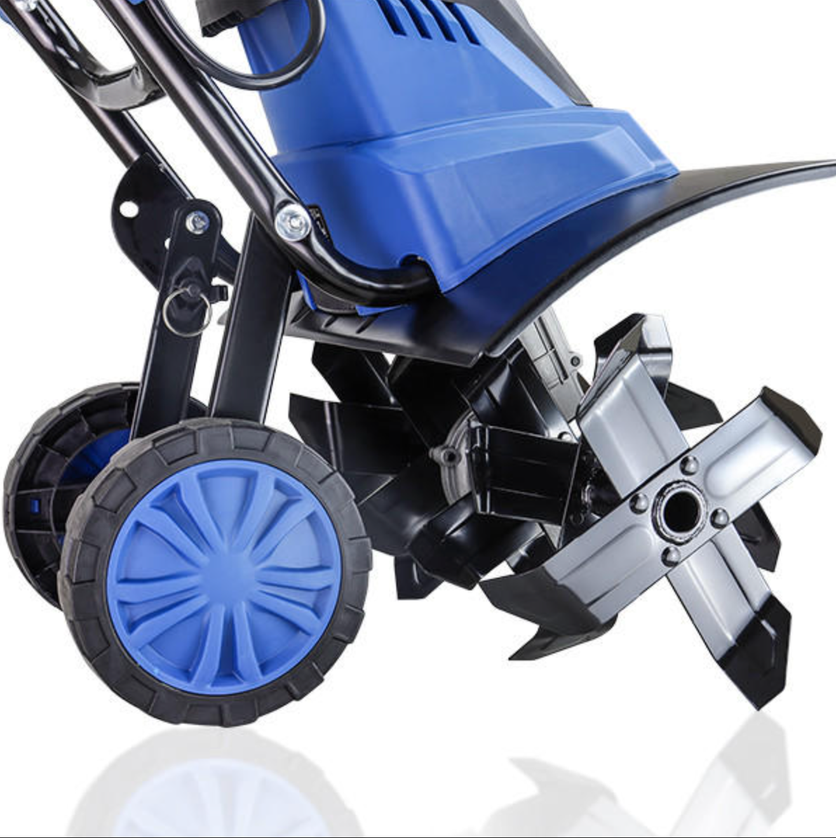 Hyundai 1500W 45cm Electric Garden Tiller, Cultivator, Rotovator and Rototiller 4 x 6 Blades | HYT1500E
