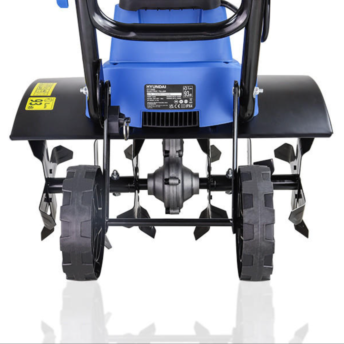 Hyundai 1500W 45cm Electric Garden Tiller, Cultivator, Rotovator and Rototiller 4 x 6 Blades | HYT1500E