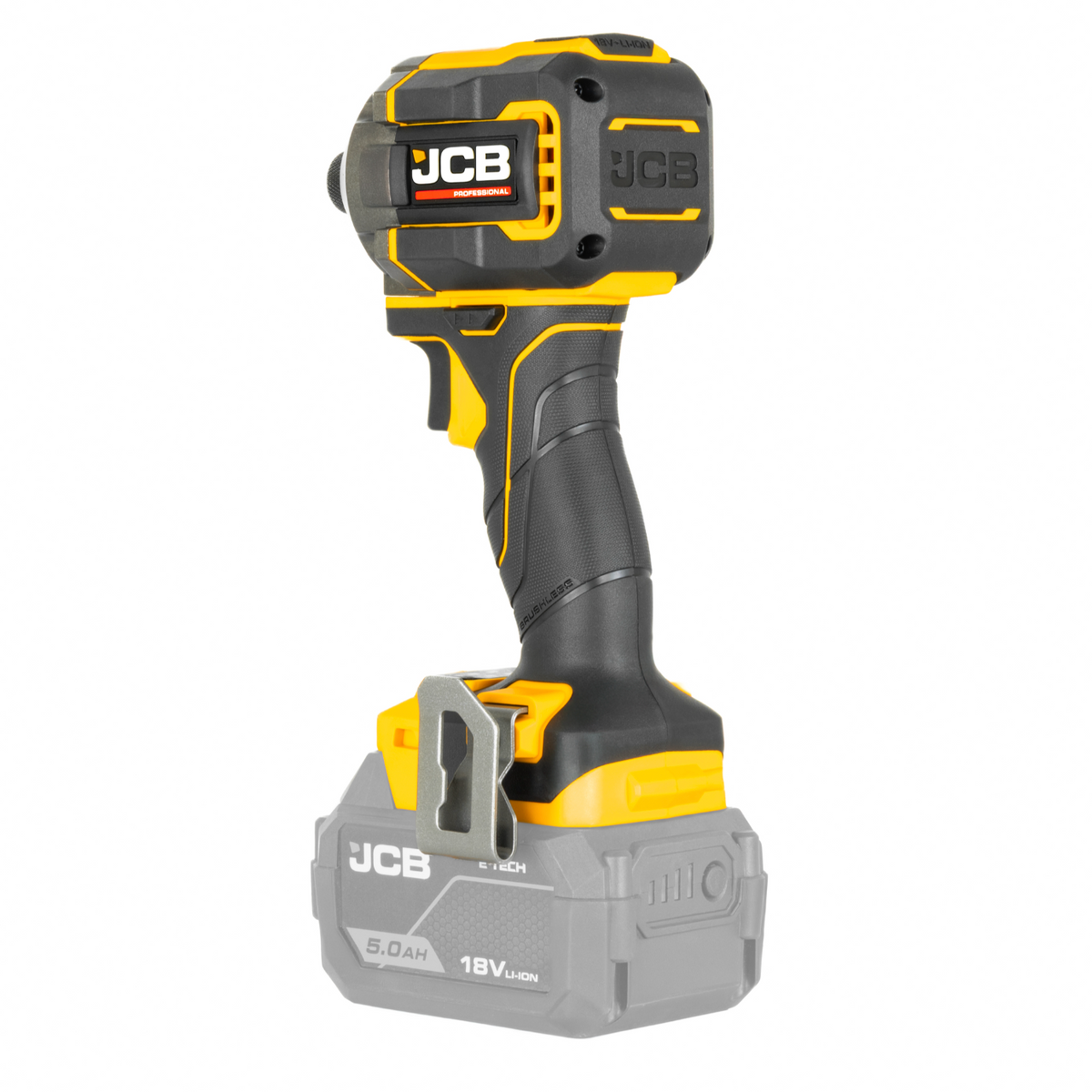JCB 18V Pro Kit With 75Nm Combi Drill, 230Nm Impact Driver, 2 x 2.0Ah Batteries and 4.5A Charger