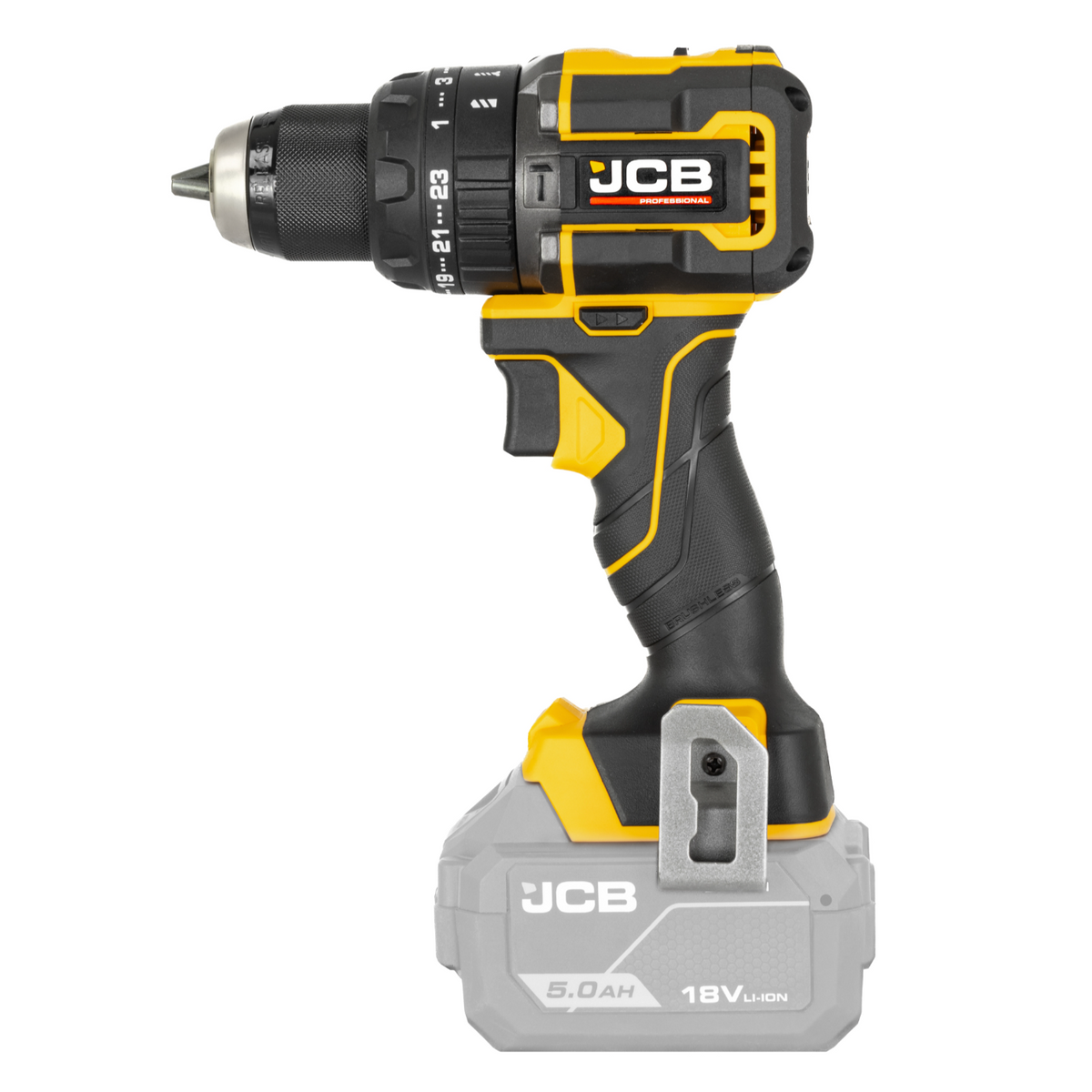 JCB 18V Pro Kit With 75Nm Combi Drill, 230Nm Impact Driver, 2 x 2.0Ah Batteries and 4.5A Charger