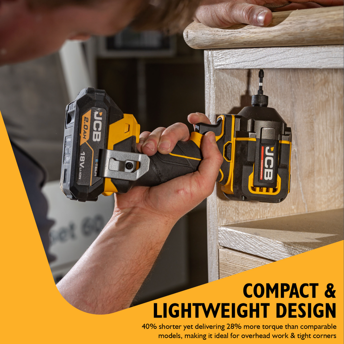JCB Pro 18V Compact Impact Driver 230Nm (Bare Tool)