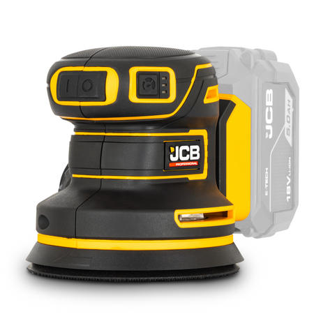 JCB Pro 18V Orbital Sander 125mm with Brushless Motor (Bare Tool)