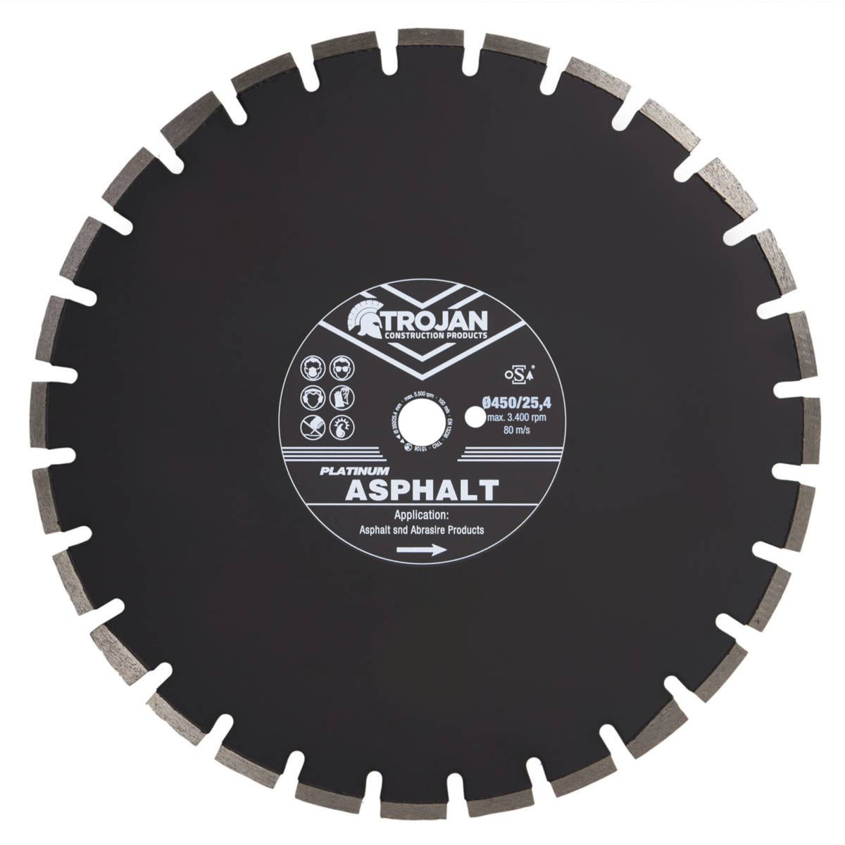 Trojan Platinum Asphalt Diamond Blade