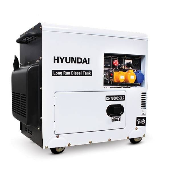 Hyundai 6kW Single Phase Standby Diesel Generator DHY8000SELR