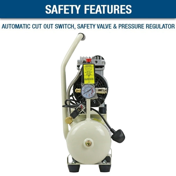 Hyundai 8 Litre Silenced Air Compressor 118PSI HY5508