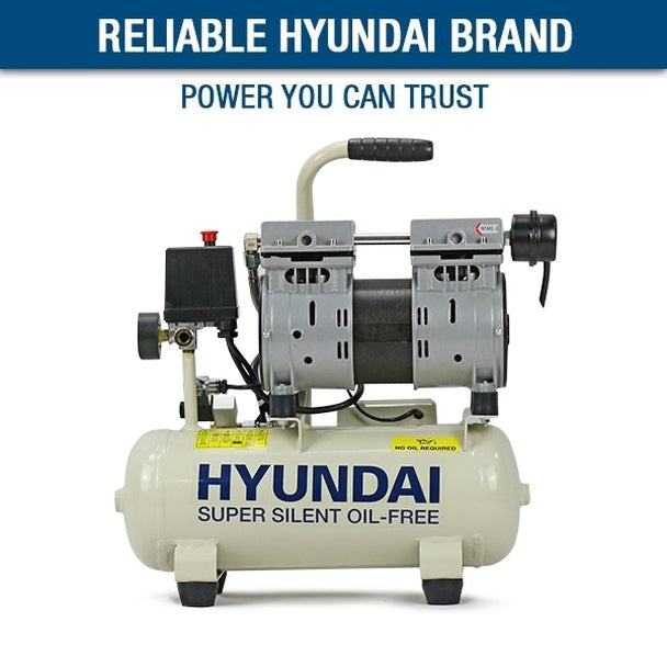 Hyundai 8 Litre Silenced Air Compressor 118PSI HY5508