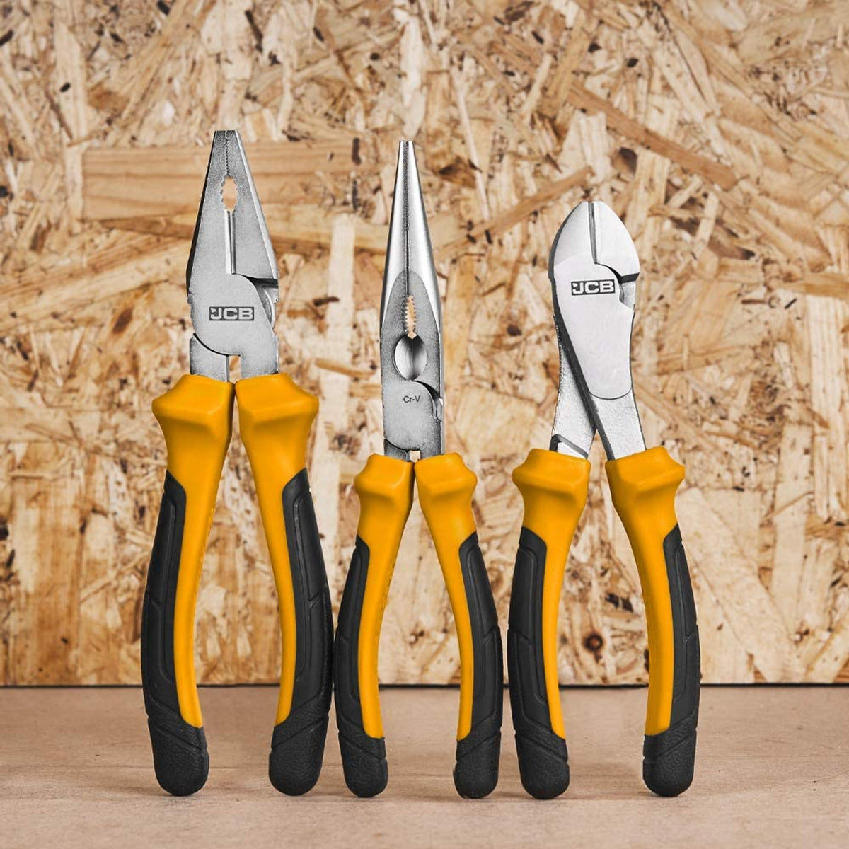 JCB 3 Piece Plier Set
